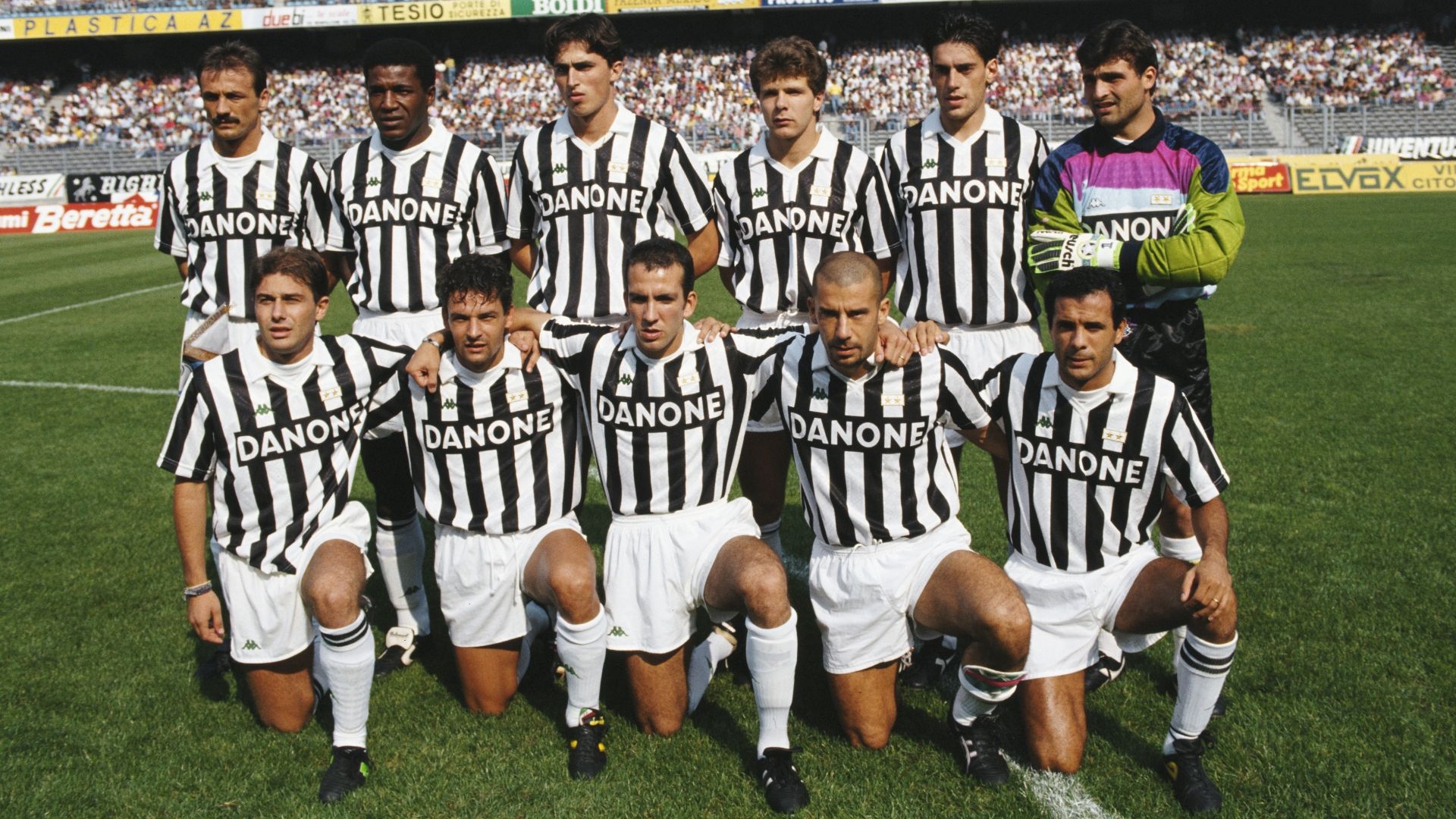 Juventus lineup Serie A 1992/93