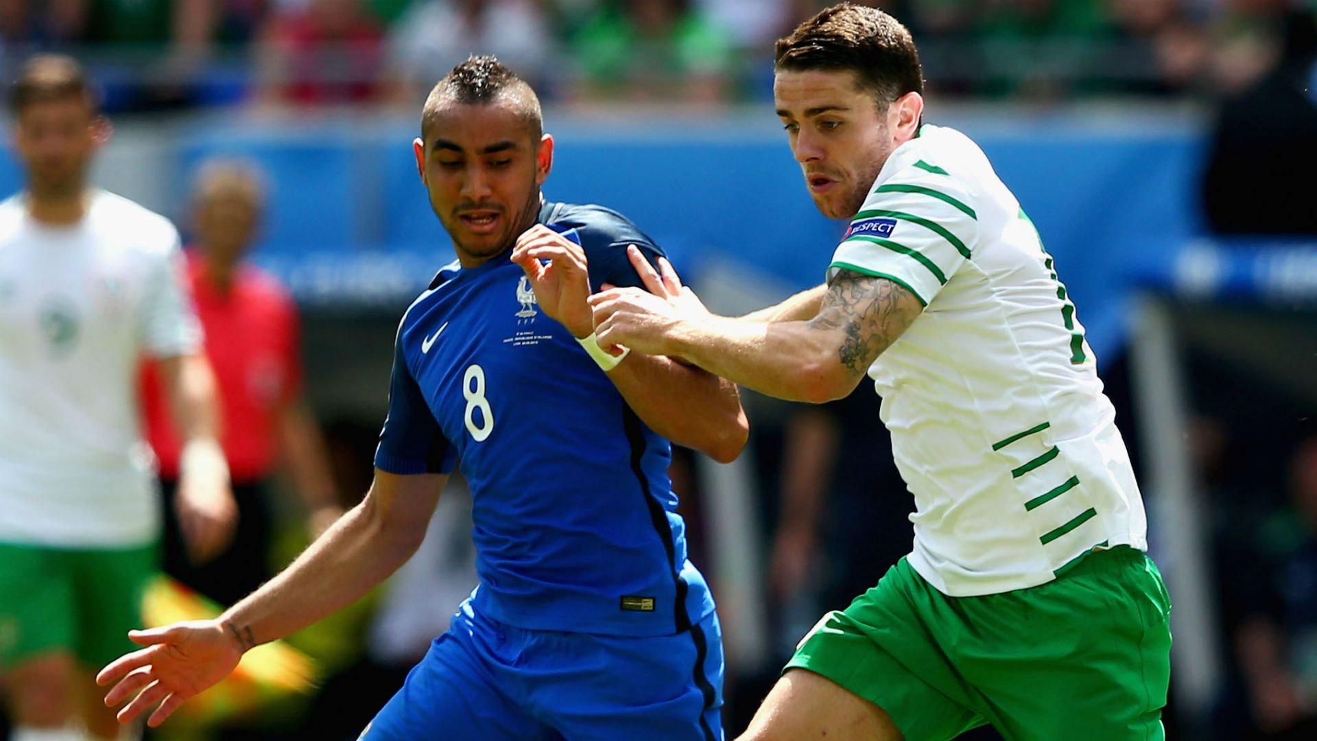 Dimitri Payet Robbie Brady France Ireland UEFA Euro 2016 26062016