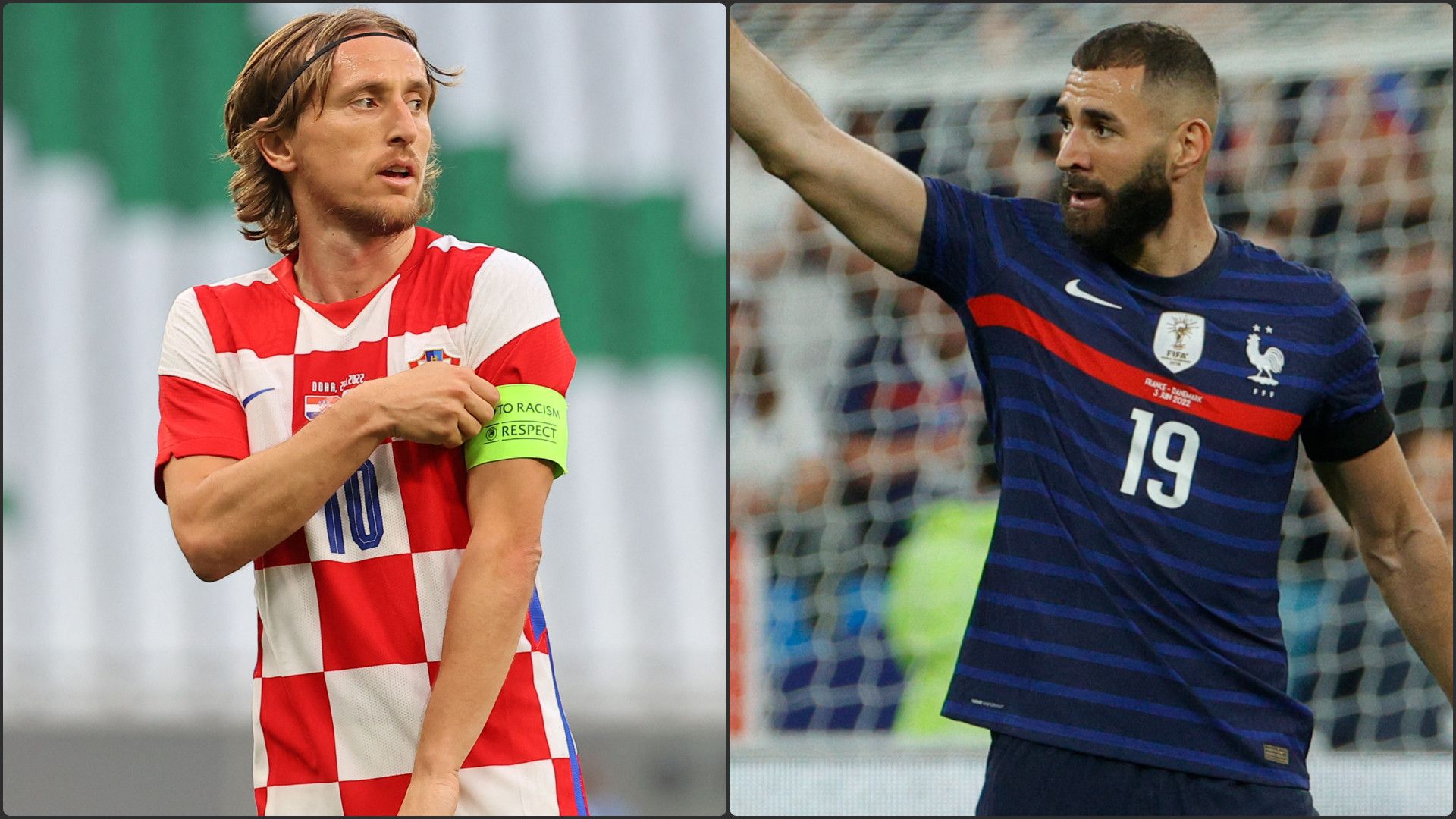 Luka Modric Karim Benzema Croatia France