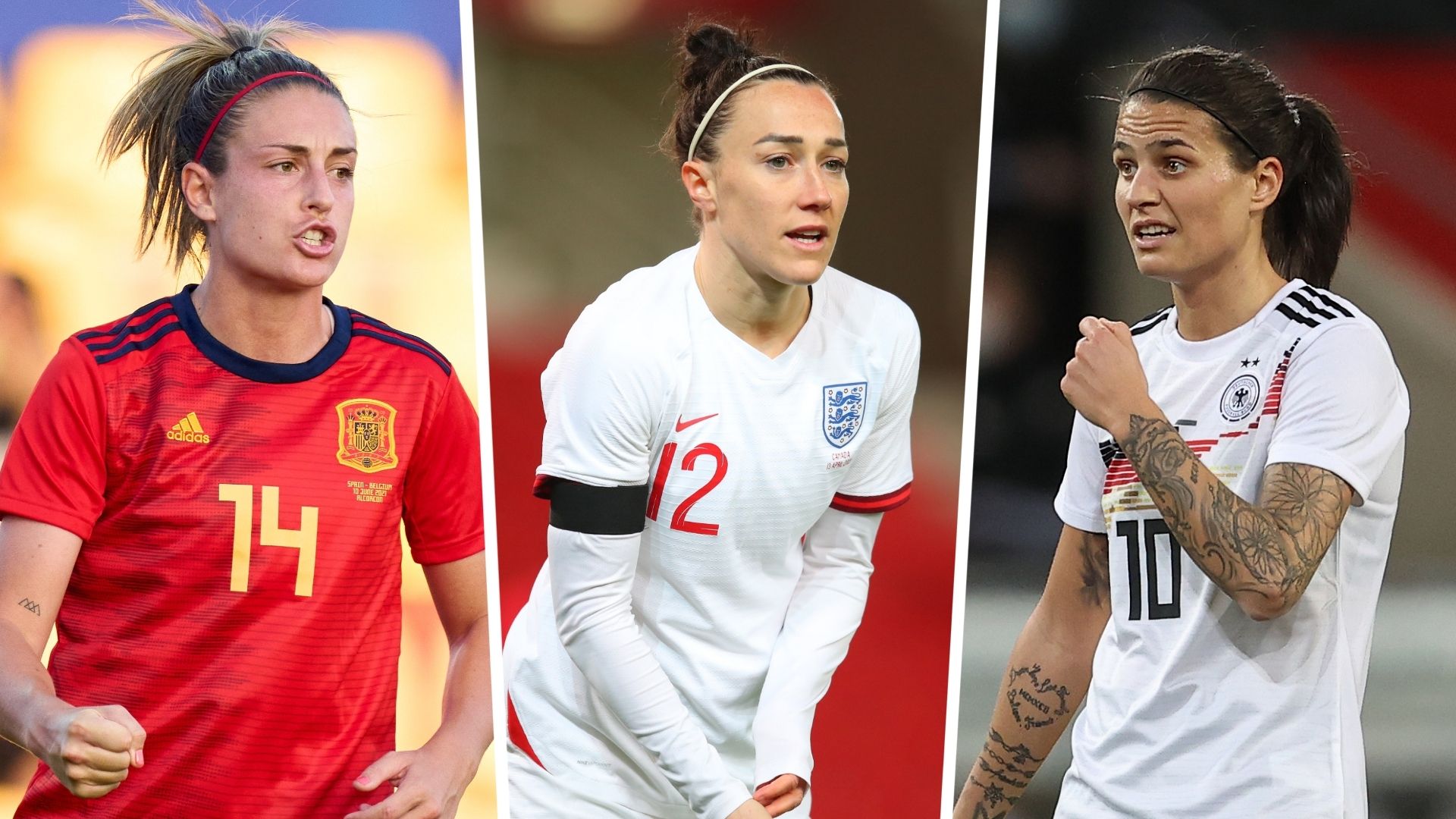 Alexia Putellas Lucy Bronze Dzsenifer Marozsan split