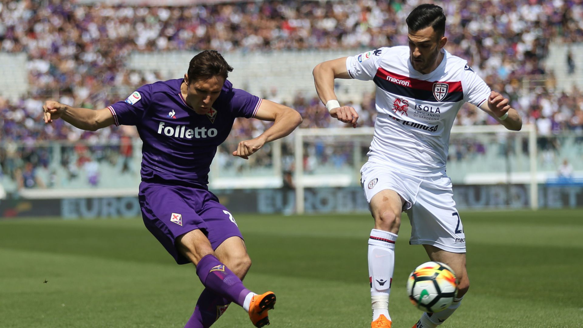 Federico Chiesa Luca Ceppitelli Fiorentina Cagliari