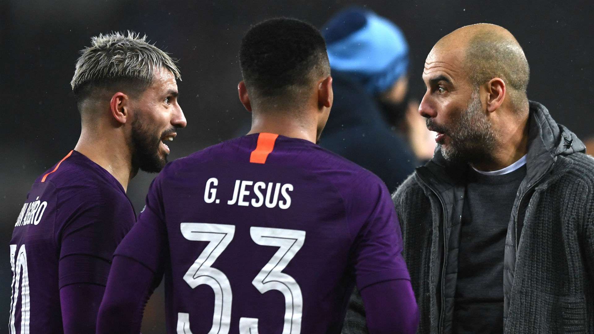 Sergio Aguero Gabriel Jesus Pep Guardiola Manchester City Swansea 160319