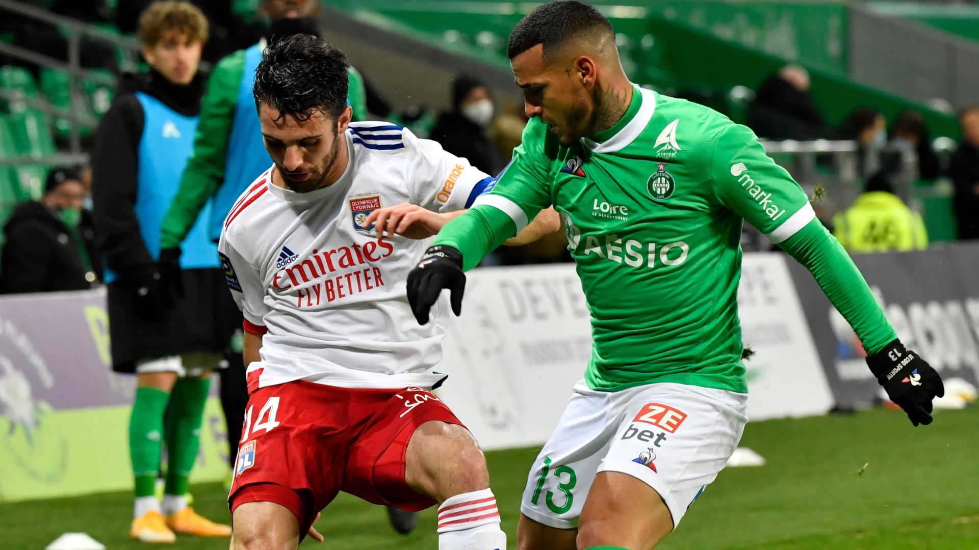Leo Dubois Lyon Saint-Etienne Ligue 1 24012021