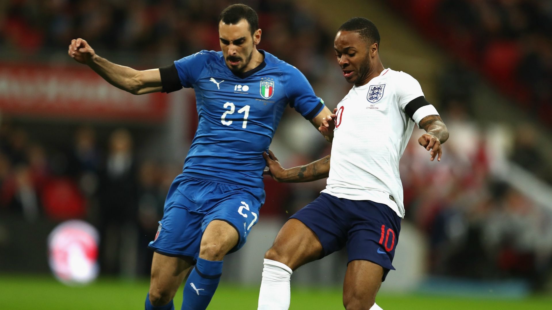Davide Zappacosta Raheem Sterling England Italy