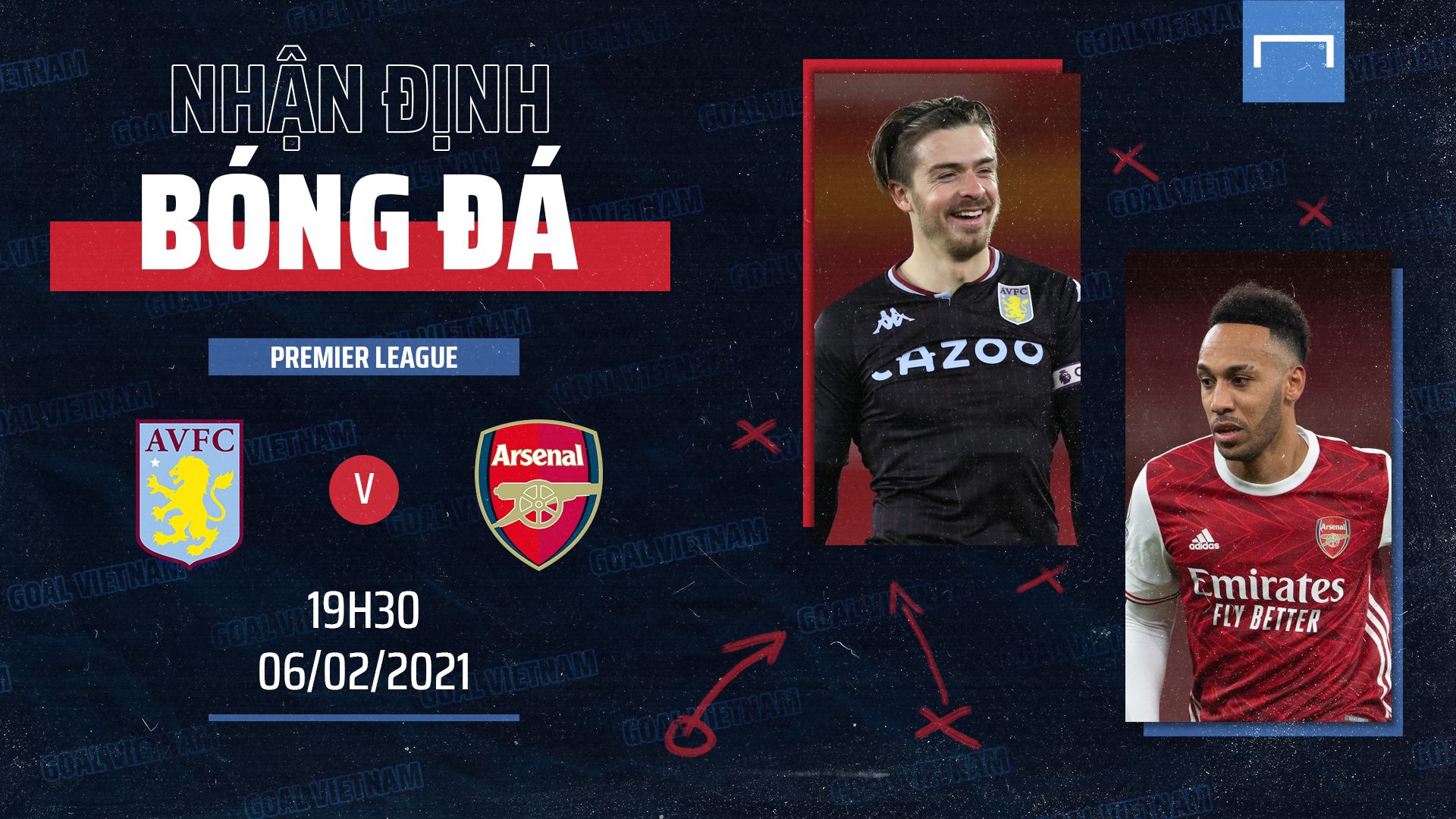 Preview Aston Villa vs Arsenal GOAL Vietnam