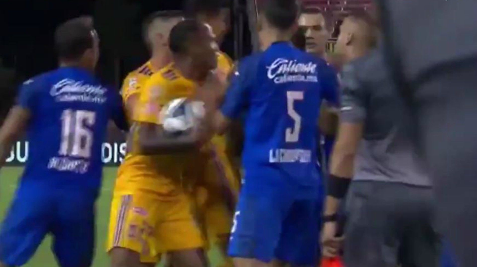 Pelea Tigres Cruz Azul