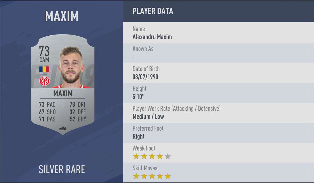 Maxim FIFA 19