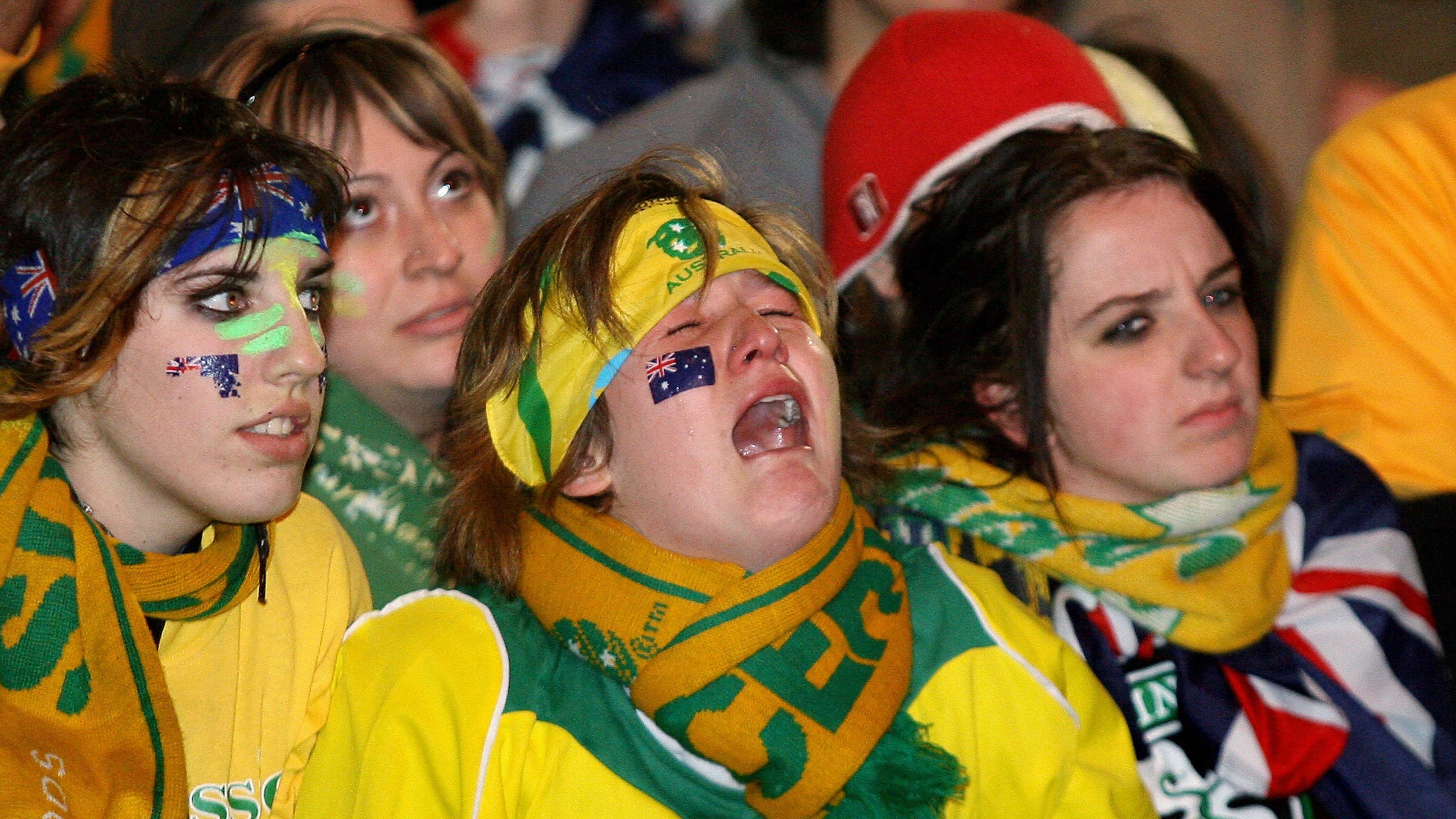 Australian fan crying 2006 World Cup