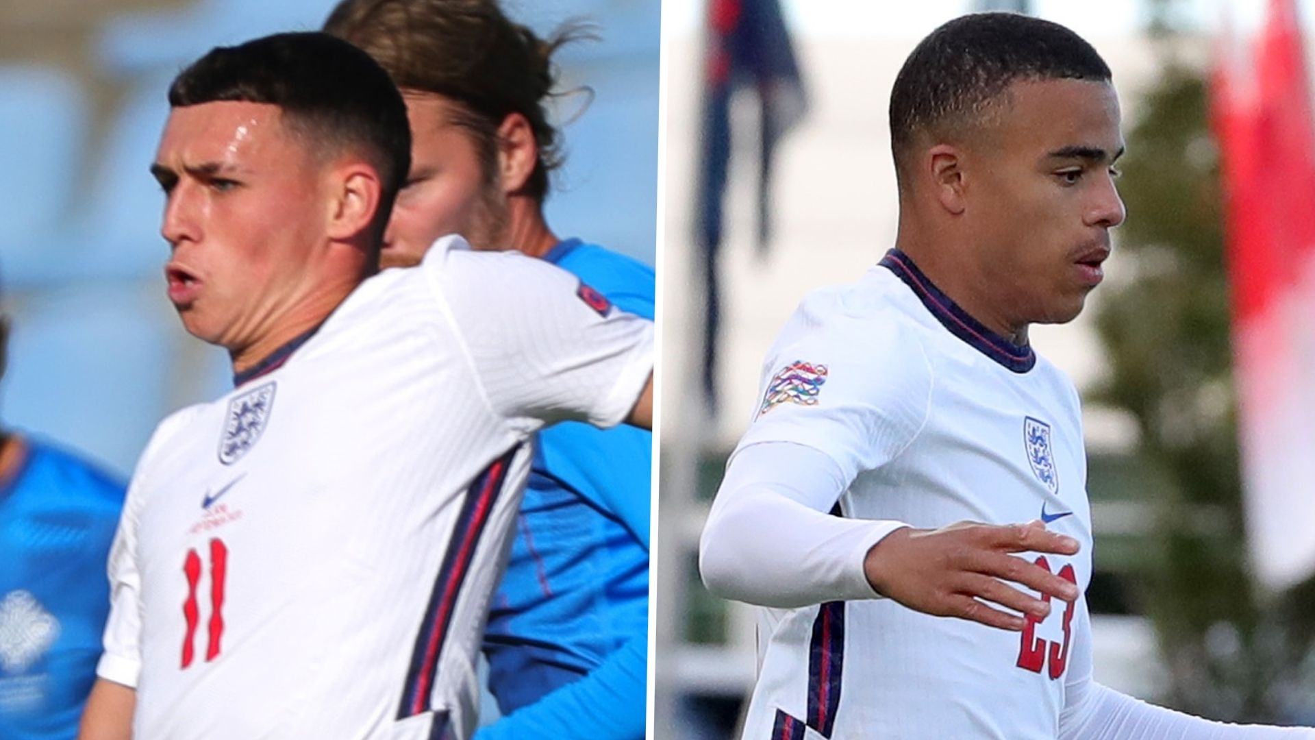 Phil Foden Mason Greenwood England 2020-21