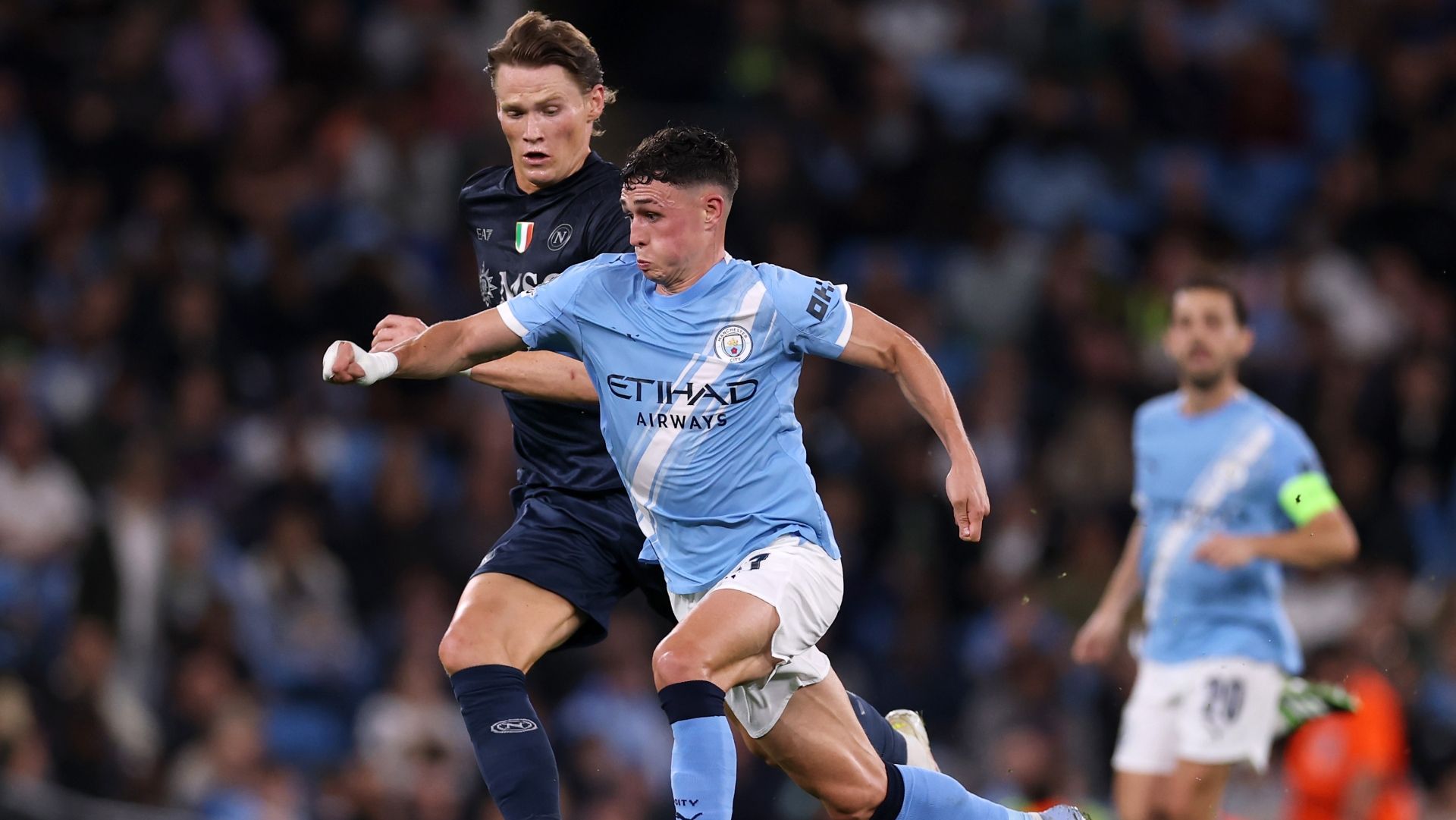 Foden McTominay Manchester City Napoli