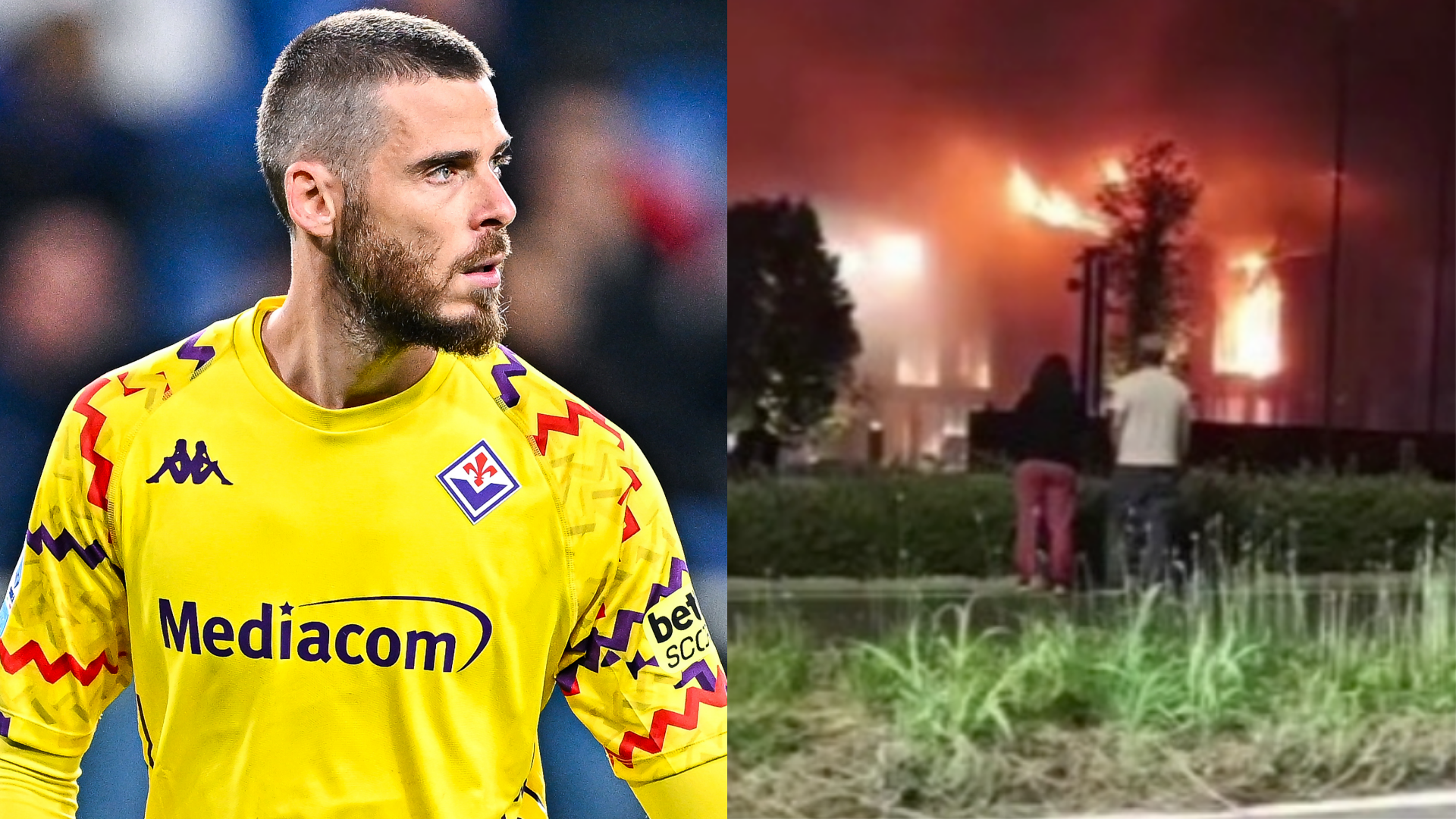 VIDEO: Four people hospitalised after fire at Fiorentina’s training ground delivers ‘night of fear’ for club that ex-Man Utd goalkeeper David de Gea now calls home | Goal.com UK