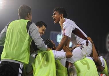 Venezuela celebración gol contra Paraguay