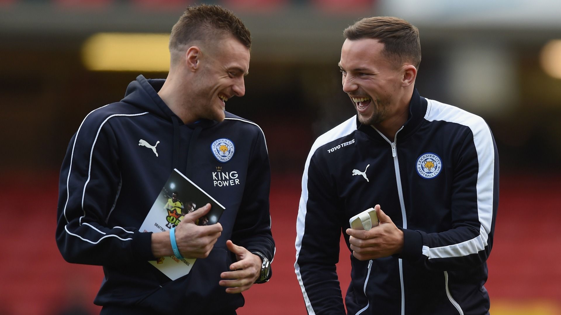 Jamie Vardy Danny Drinkwater Leicester City