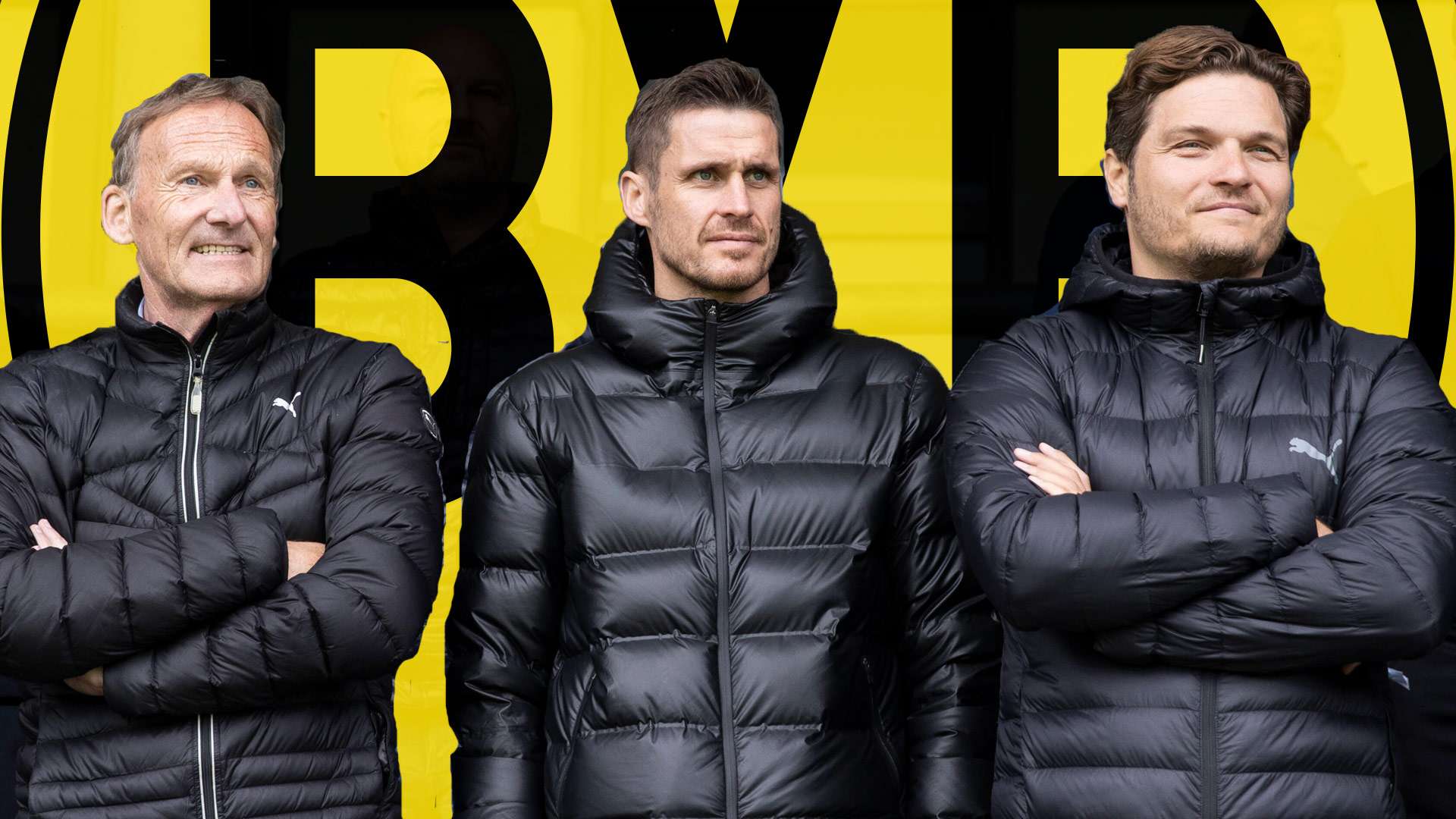 Hans-Joachim Watzke, Sebastian Kehl, Edin Terzic BVB
