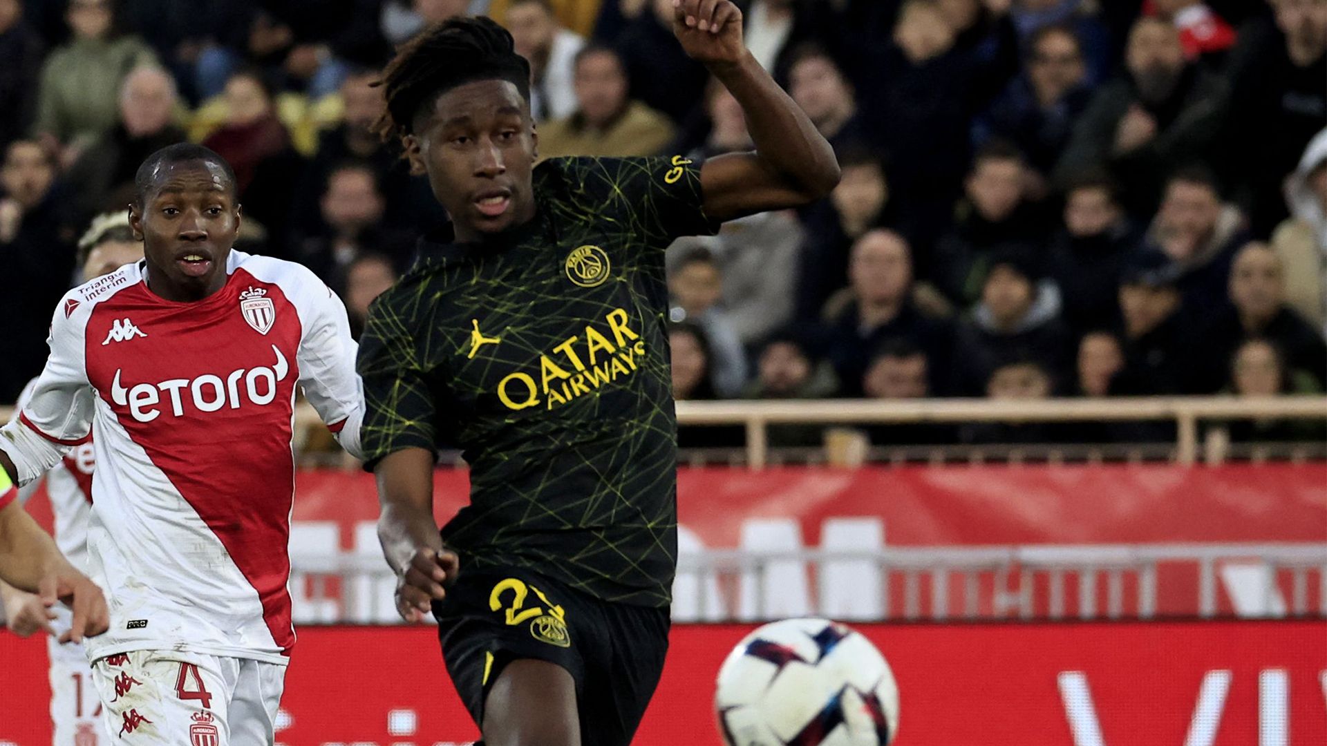 Timothee Pembele PSG Monaco 2022-23