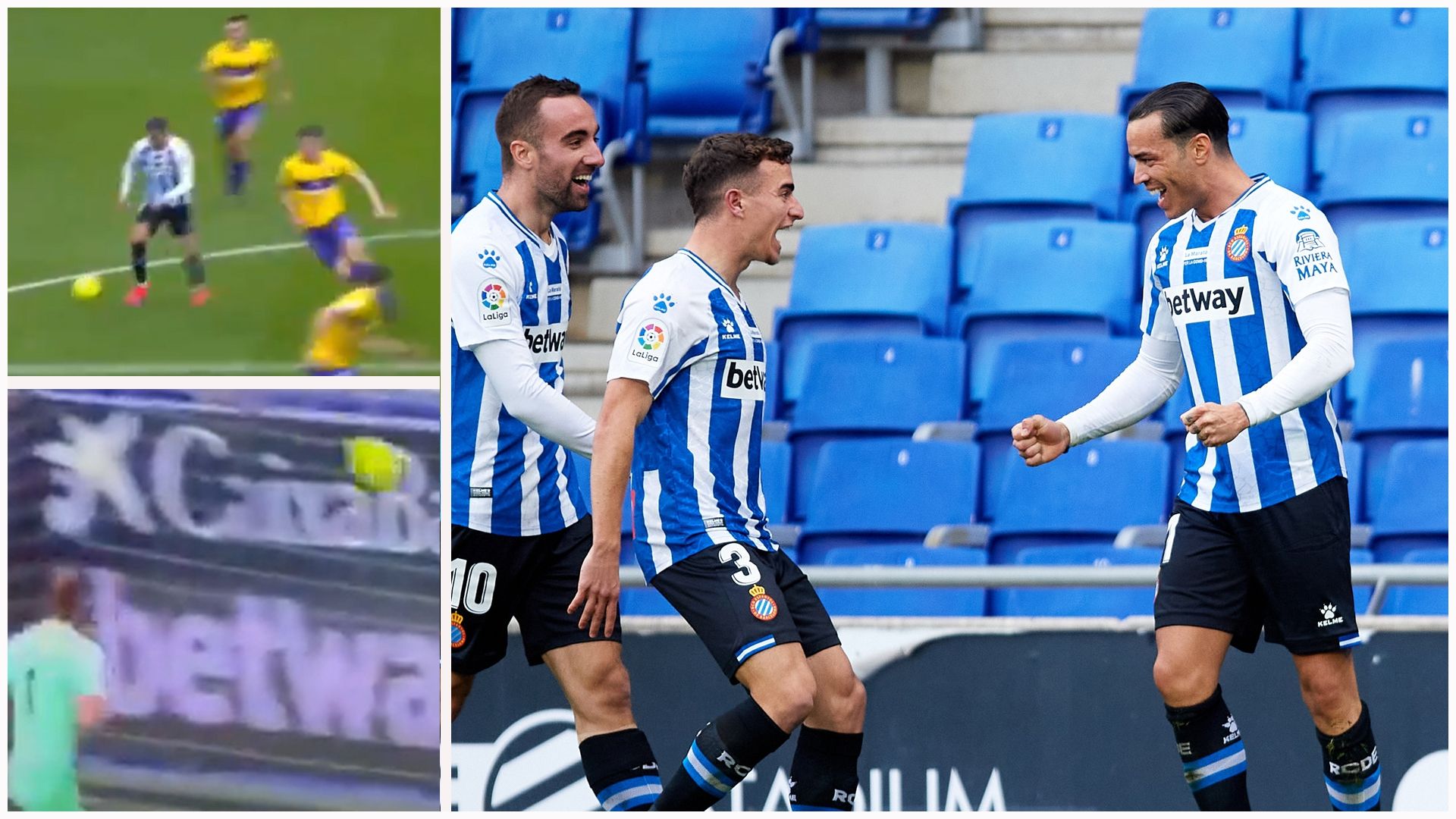 Gol de Raúl de Tomás en el Espanyol vs. Almería