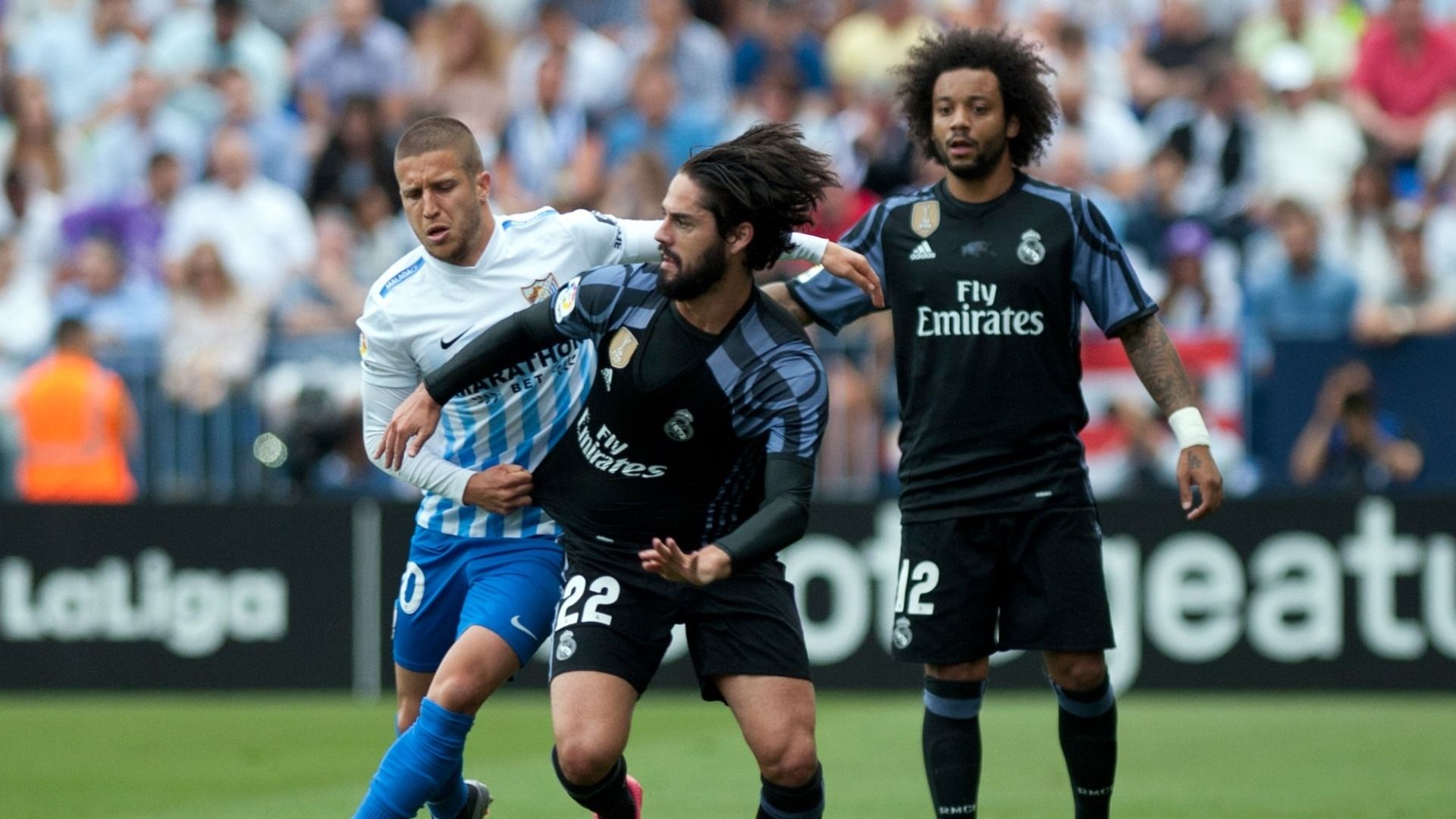 Isco Sergio Gontan Malaga Real Madrid LaLiga 21052017