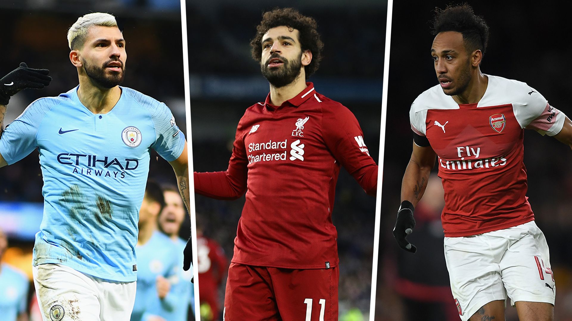Premier League top scores 2018-19 Aguero Salah Aubameyang