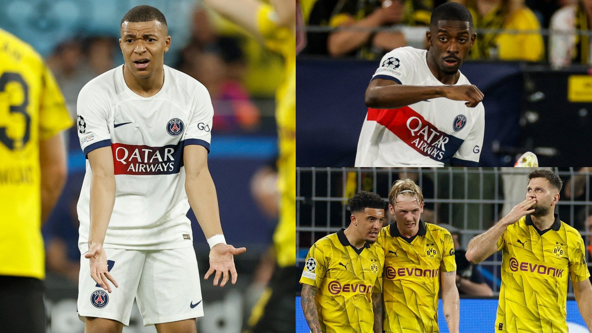PSG player ratings vs Borussia Dortmund: Kylian Mbappe kept pretty quiet in Champions League semi-final as Jadon Sancho gives Nuno Mendes nightmares while Ousmane Dembele's disastrous finishing proves costly | Goal.com