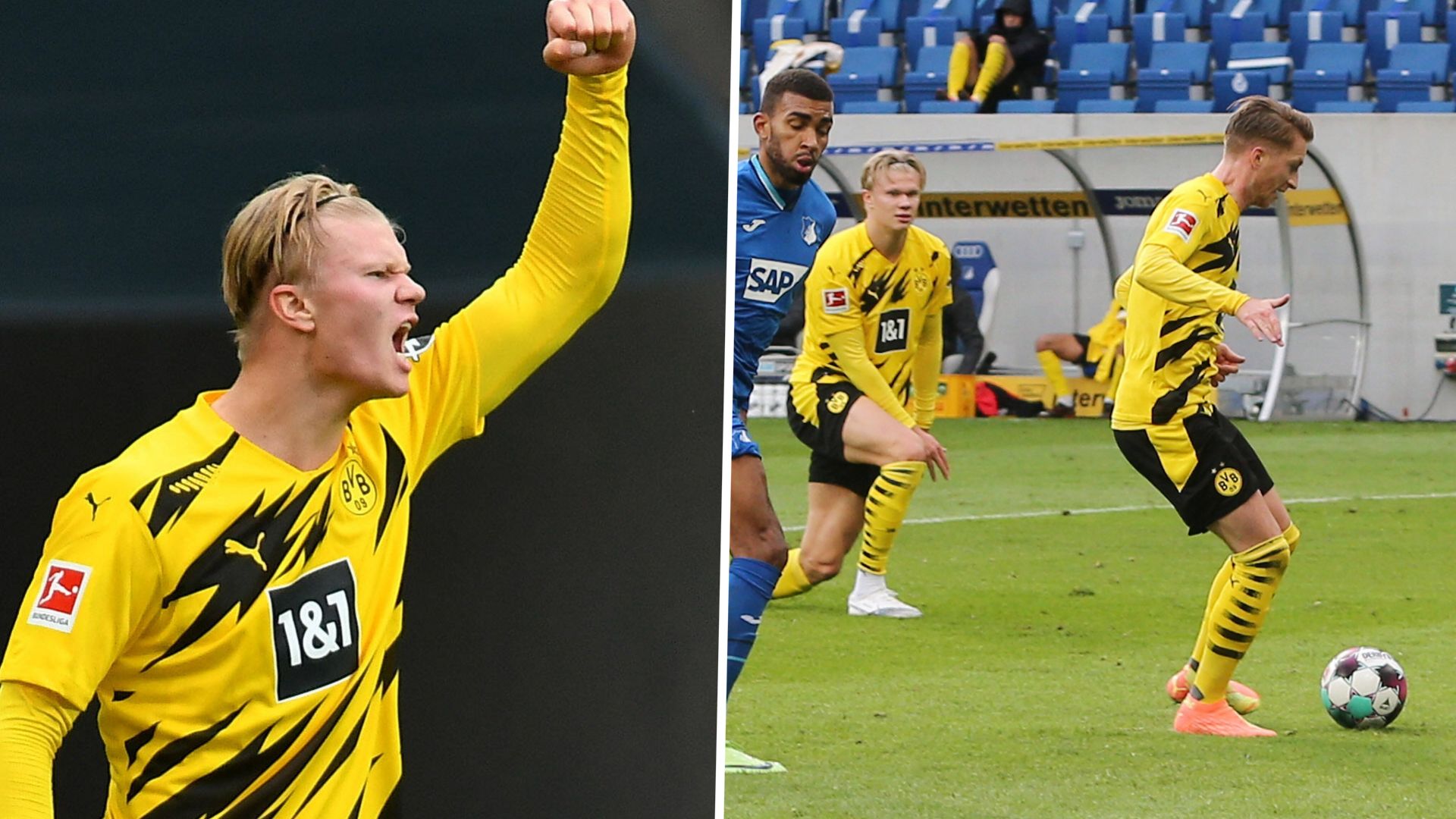 ONLY GERMANY Erling Haaland Marco Reus Borussia Dortmund 2020