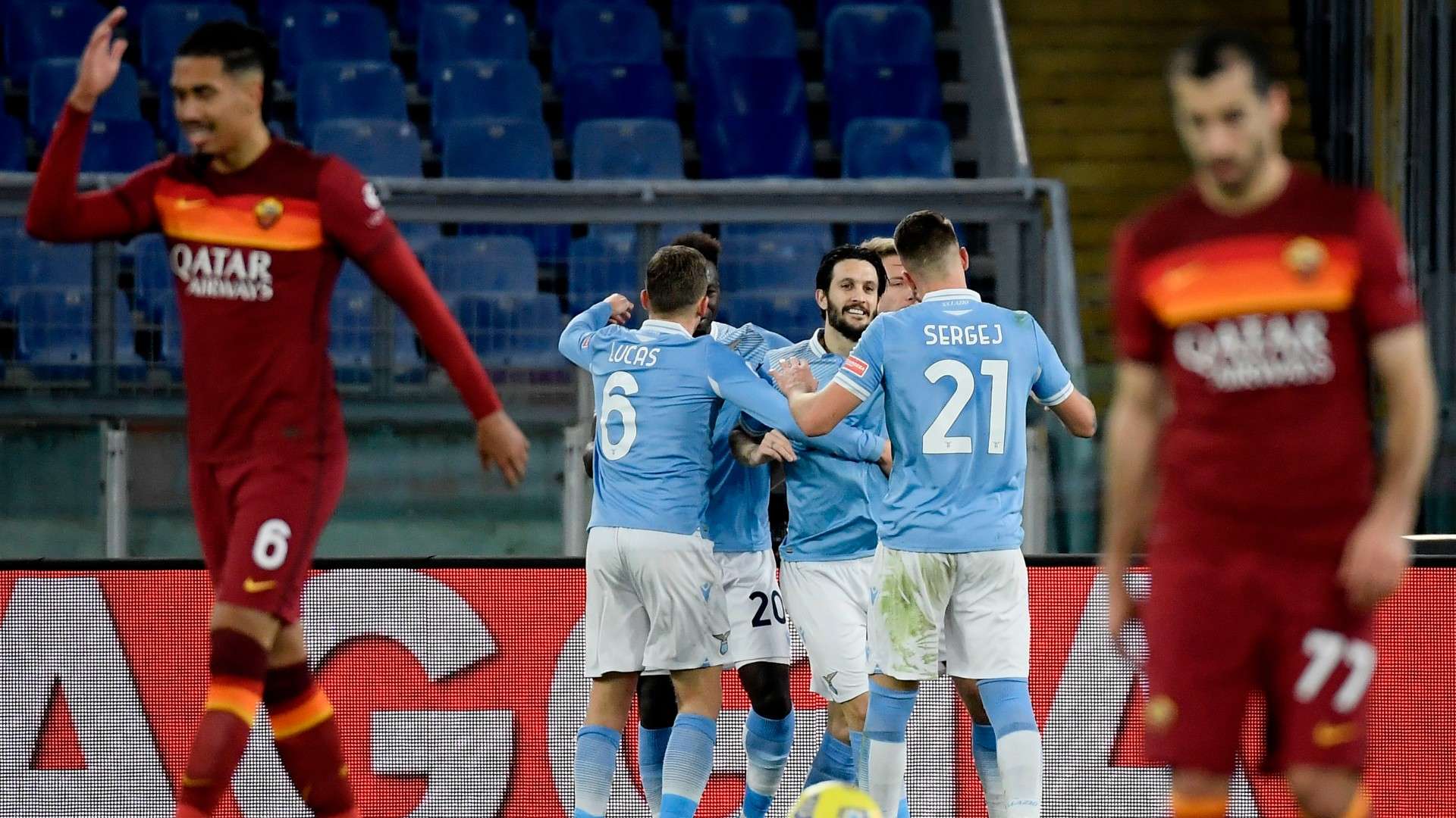 Lazio celebrating