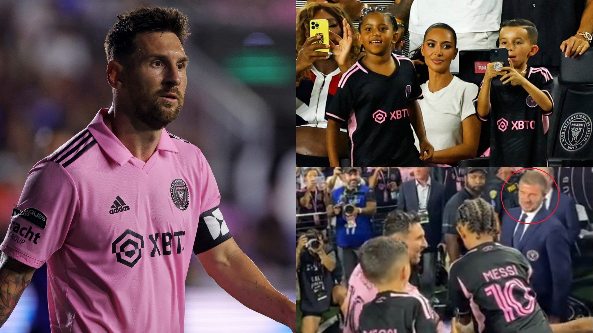 Lionel Messi Kim Kardashian Inter Miami debut