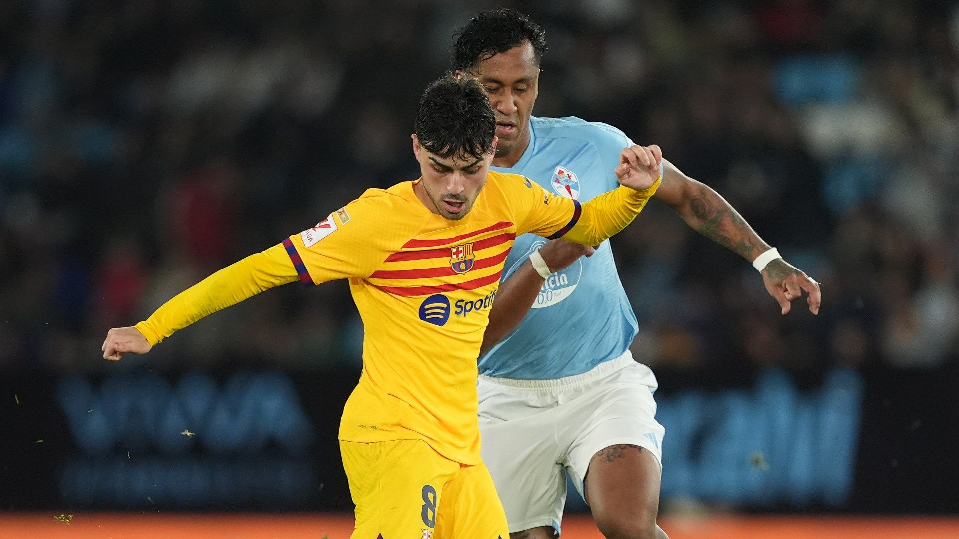 Pedri in action for Barcelona 2023-24