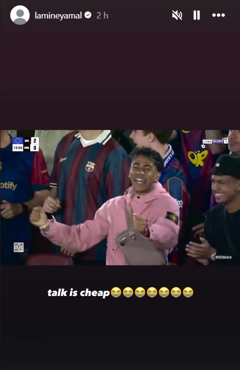 Lamine Yamal Instagram post 11/5/2026