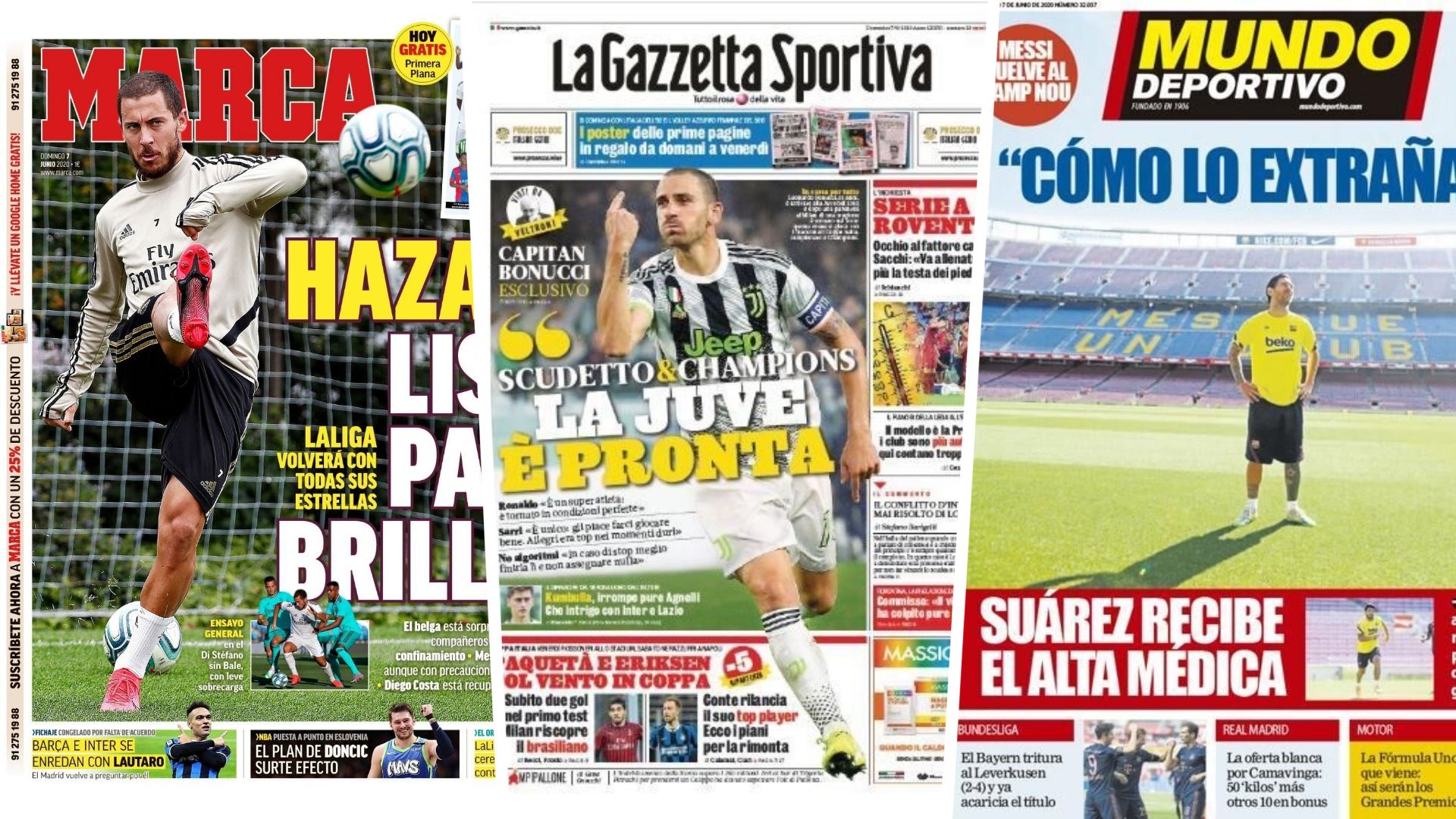 newspapers 7 June covers