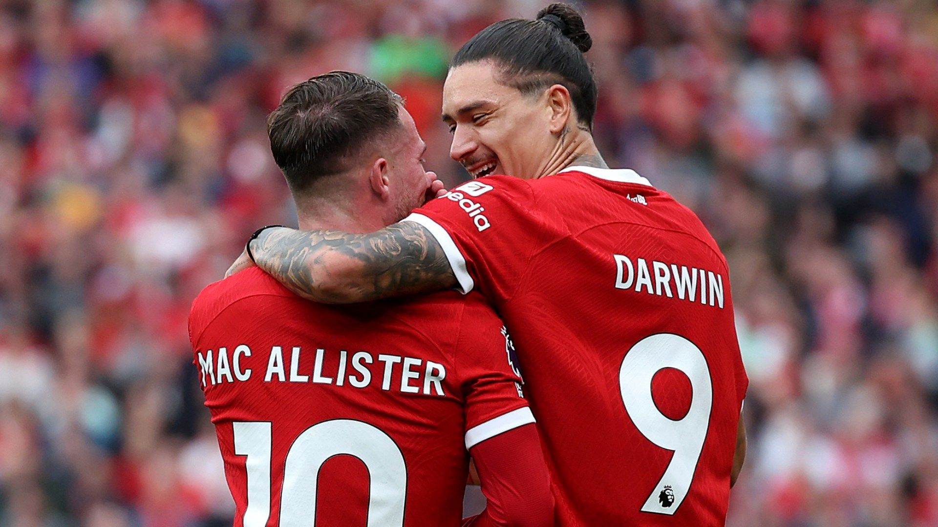 Alexis Mac Allister Darwin Nunez Liverpool 2023-24