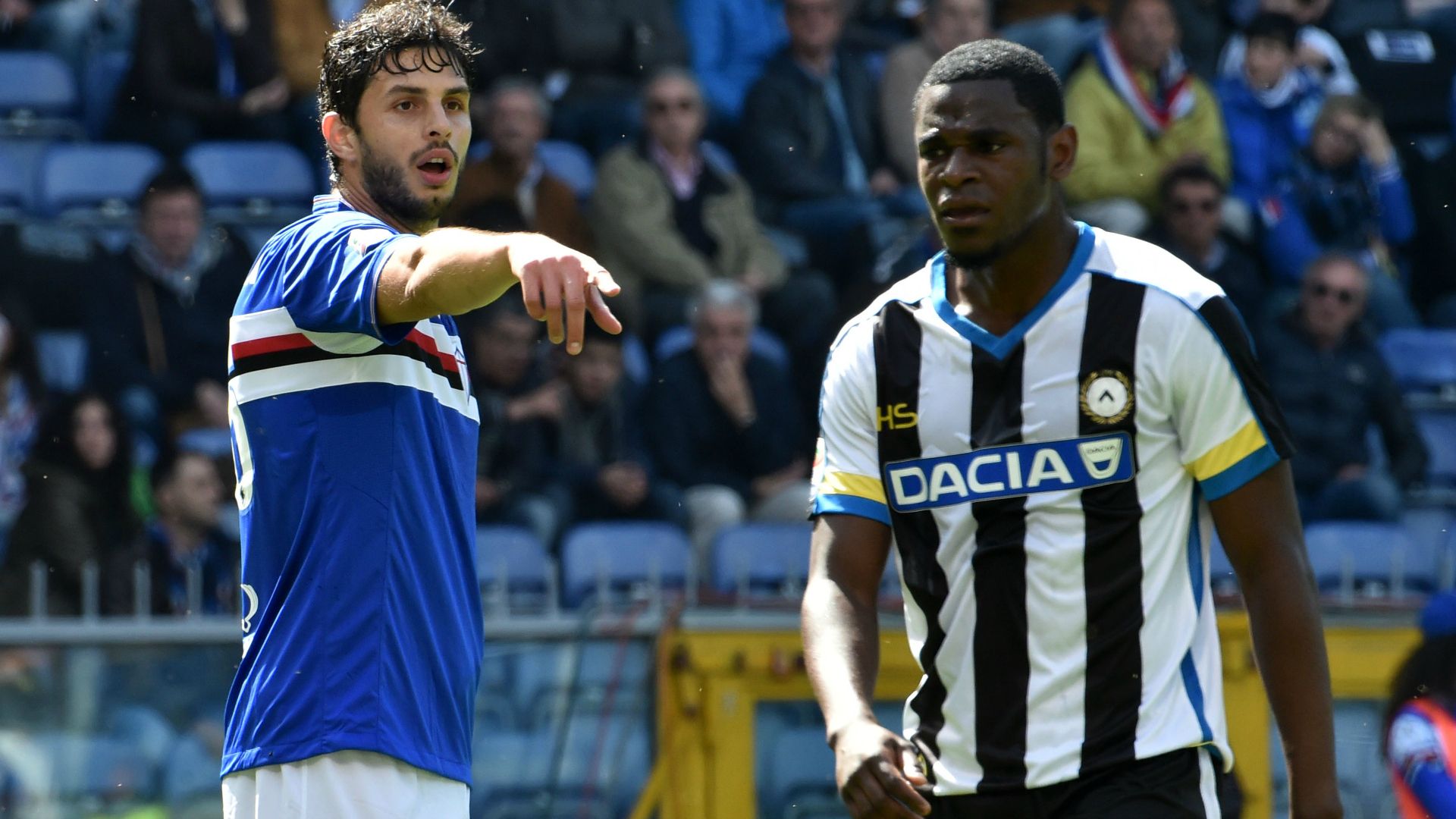 Andrea Ranocchia Duvan Zapata Sampdoria Udinese