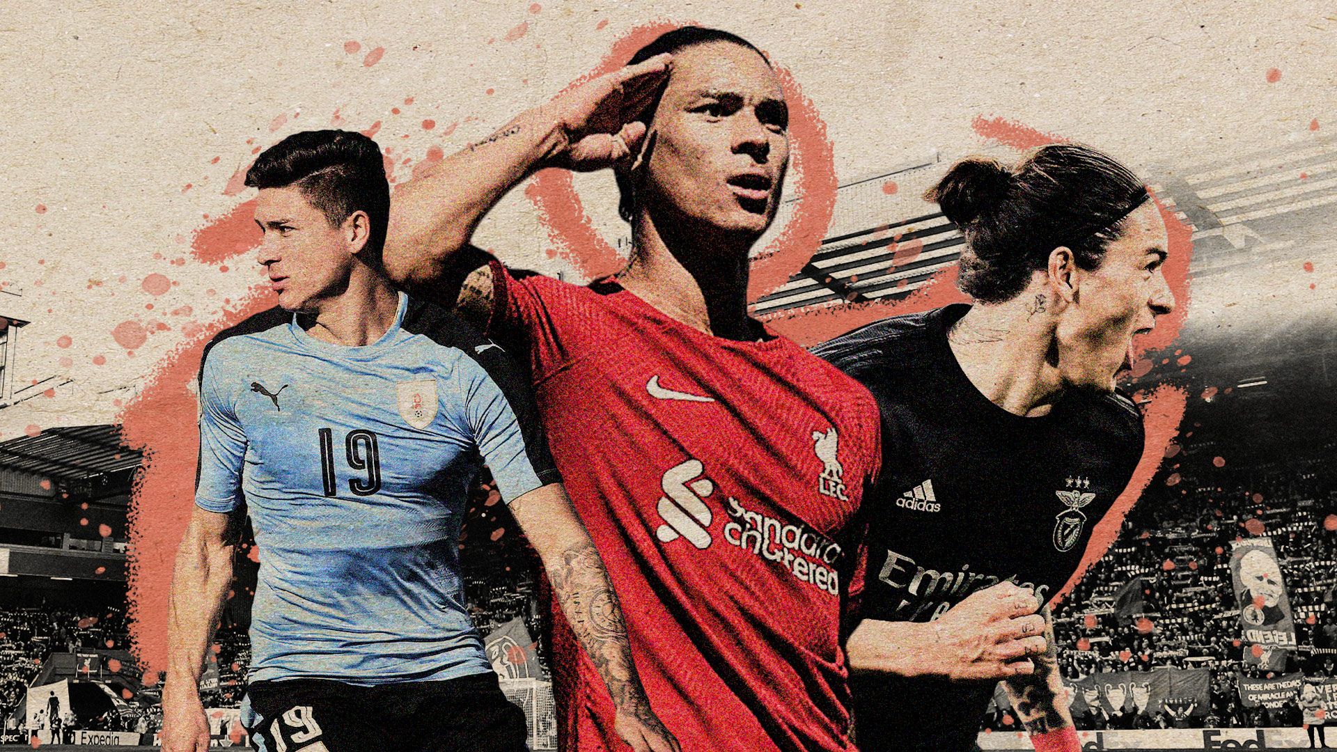 Darwin Nunez Liverpool Uruguay Benfica GFX