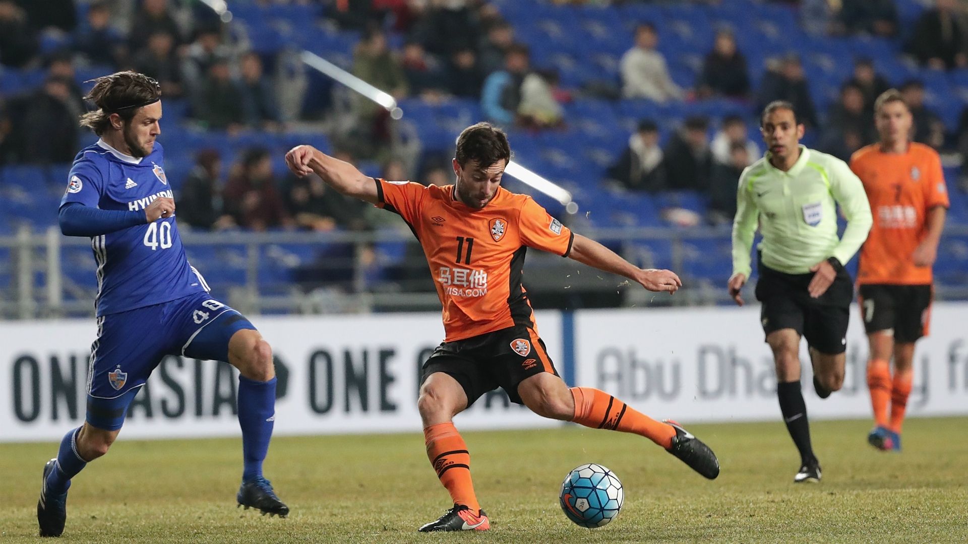 Tommy Oar Ulsan v Brisbane Roar AFC Champions League 28022017
