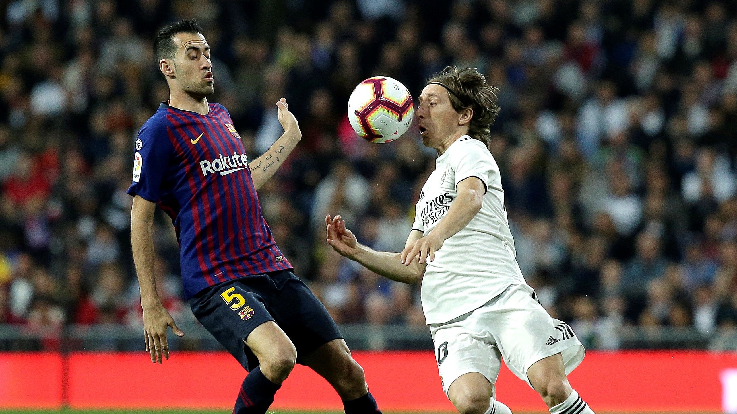 Luka Modric Sergio Busquets Real Madrid Barcelona LaLiga 03022019