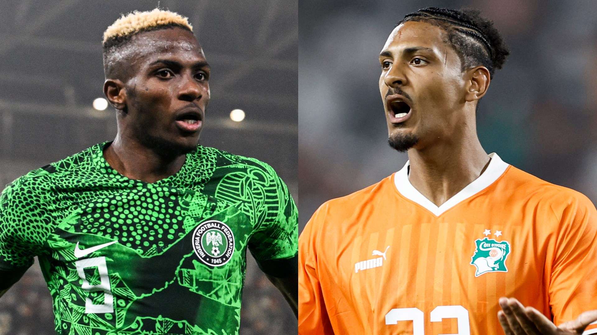 Victor Osimhen Sebastien Haller Nigeria Ivory Coast