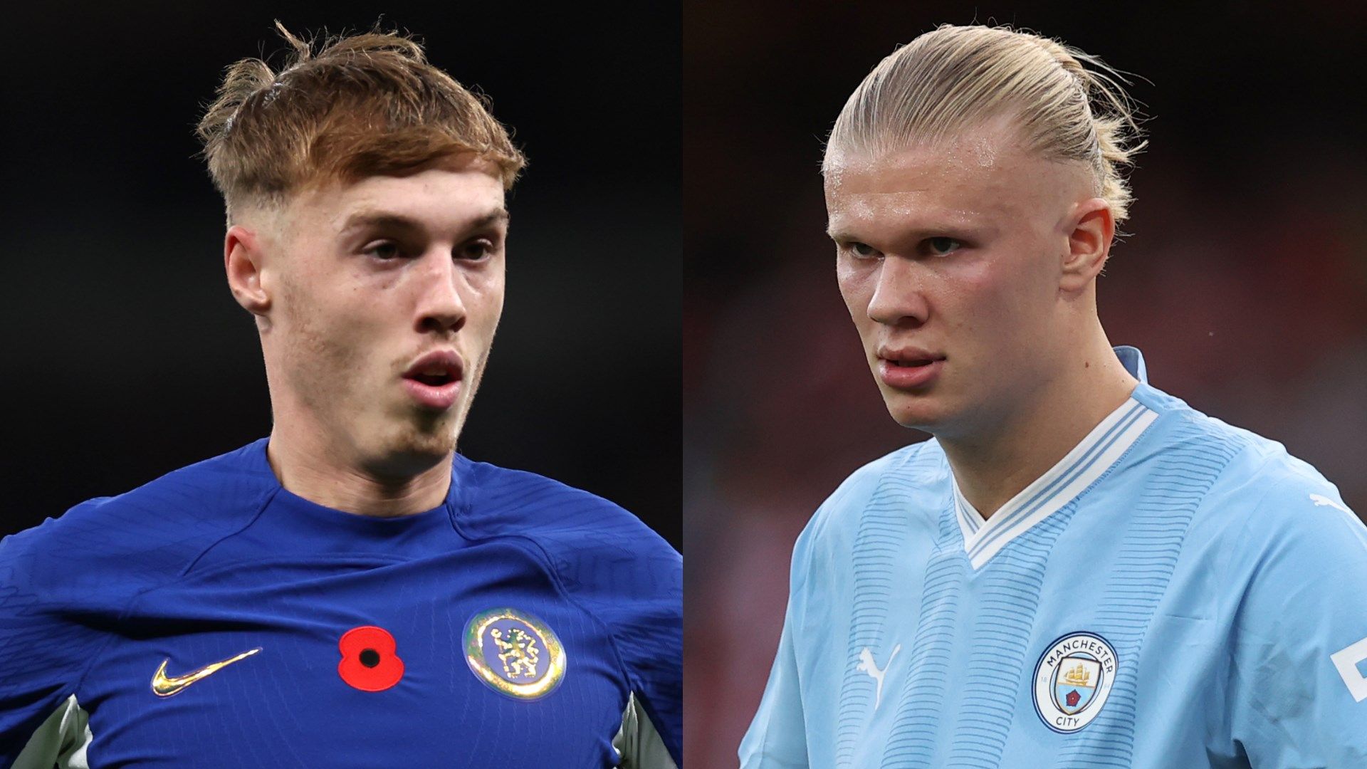 Cole Palmer Erling Haaland Chelsea Man City 2023-24