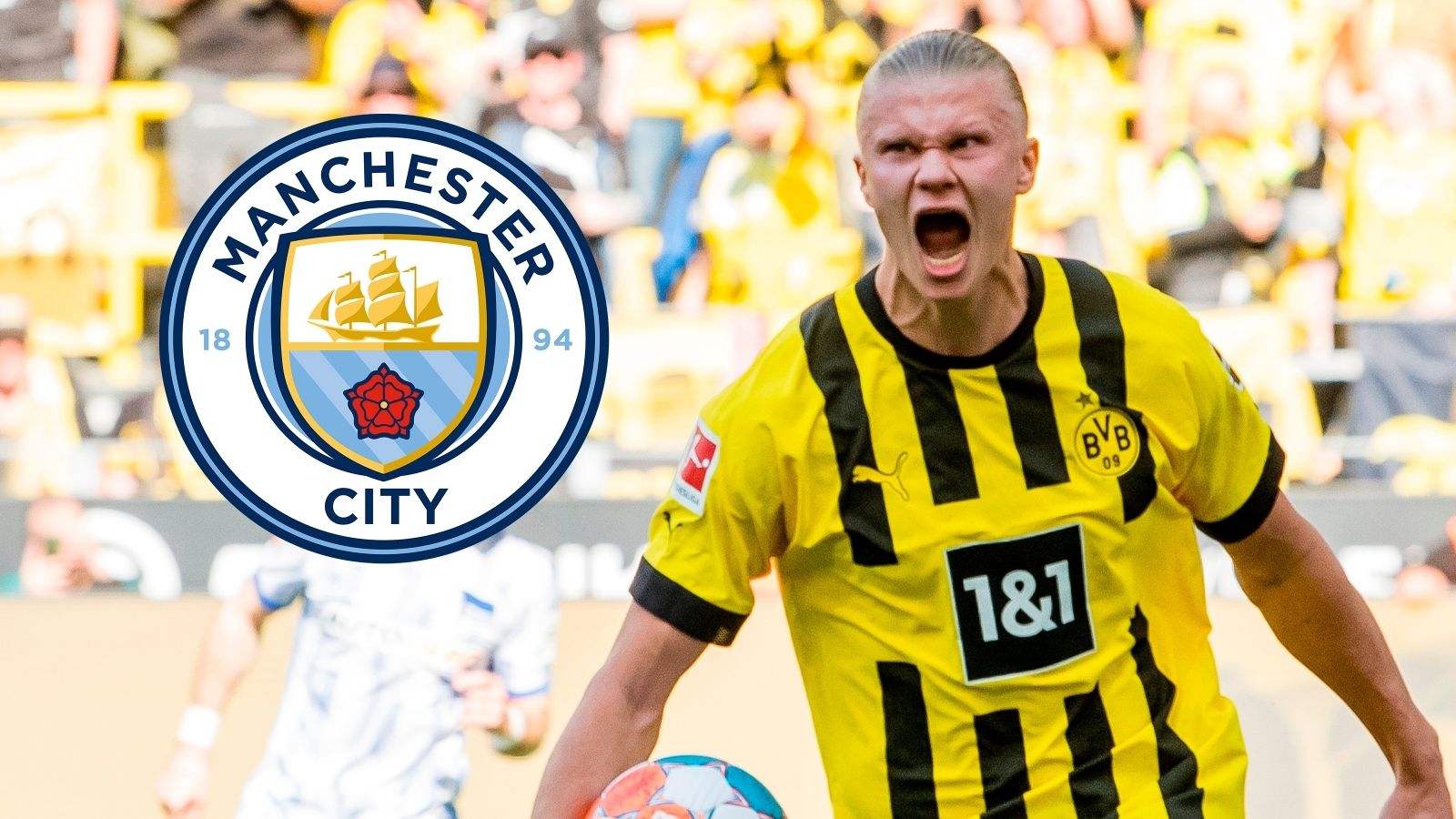 Erling Haaland Man City GFX