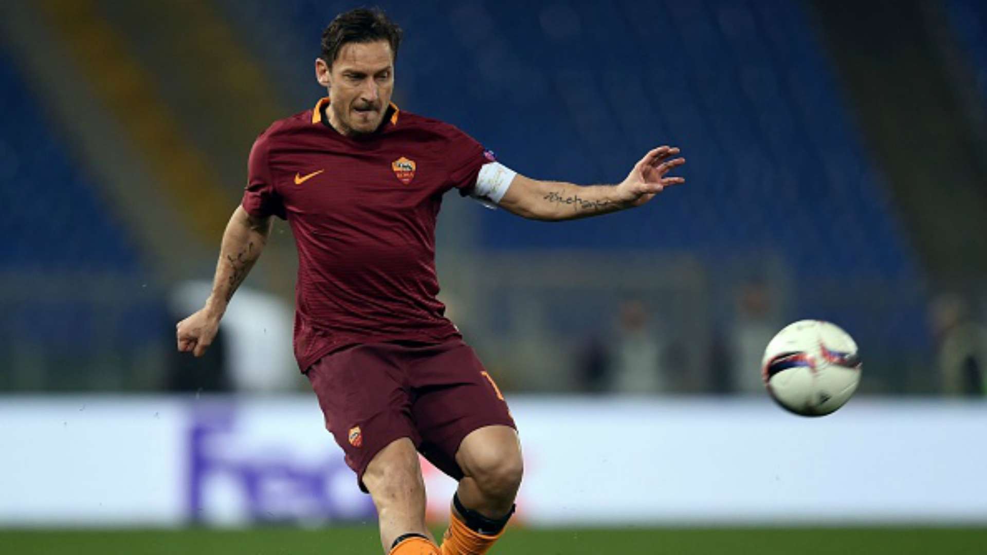 Francesco Totti Roma Lione Europa League