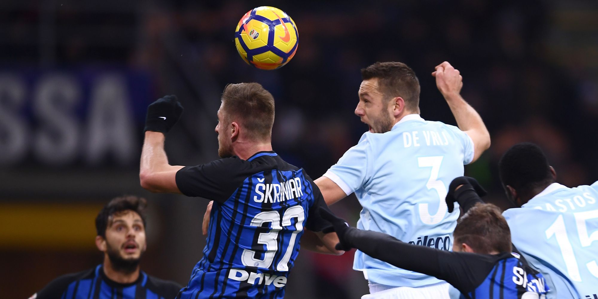 Stefan De Vrij Milan Skriniar Inter Lazio Serie A