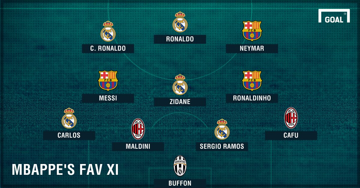 Mbappe best XI reveal