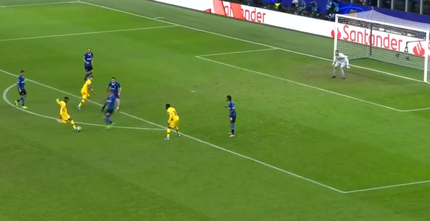 Ansu Fati Inter Barcelona Champions League 2019