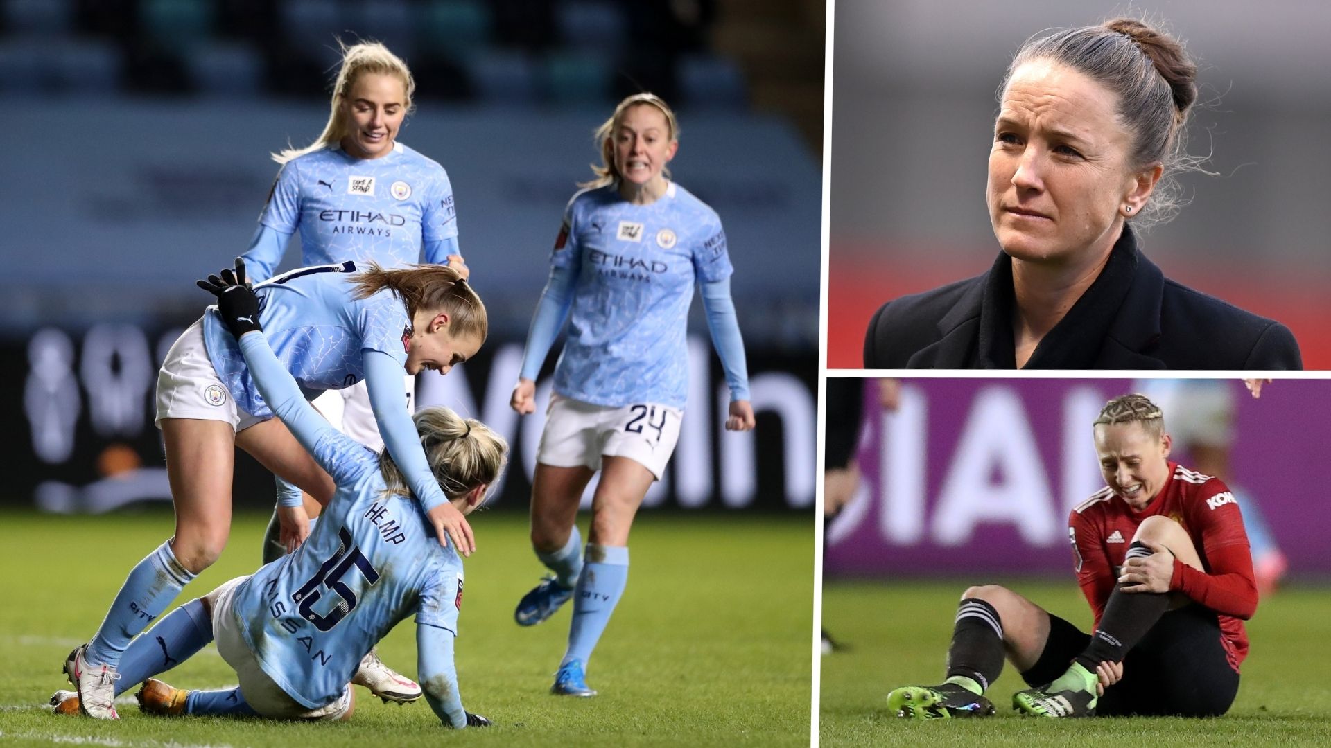 Casey Stoney Leah Galton Manchester City Manchester United Women split