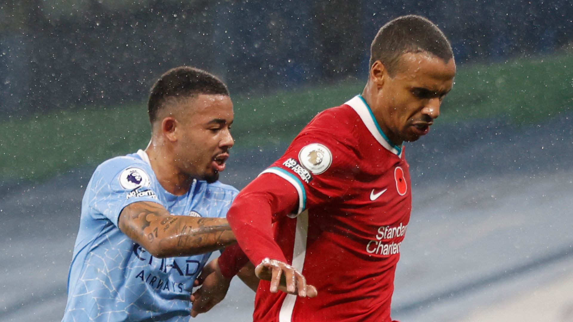 Joel Matip Gabriel Jesus Liverpool Manchester City 2020