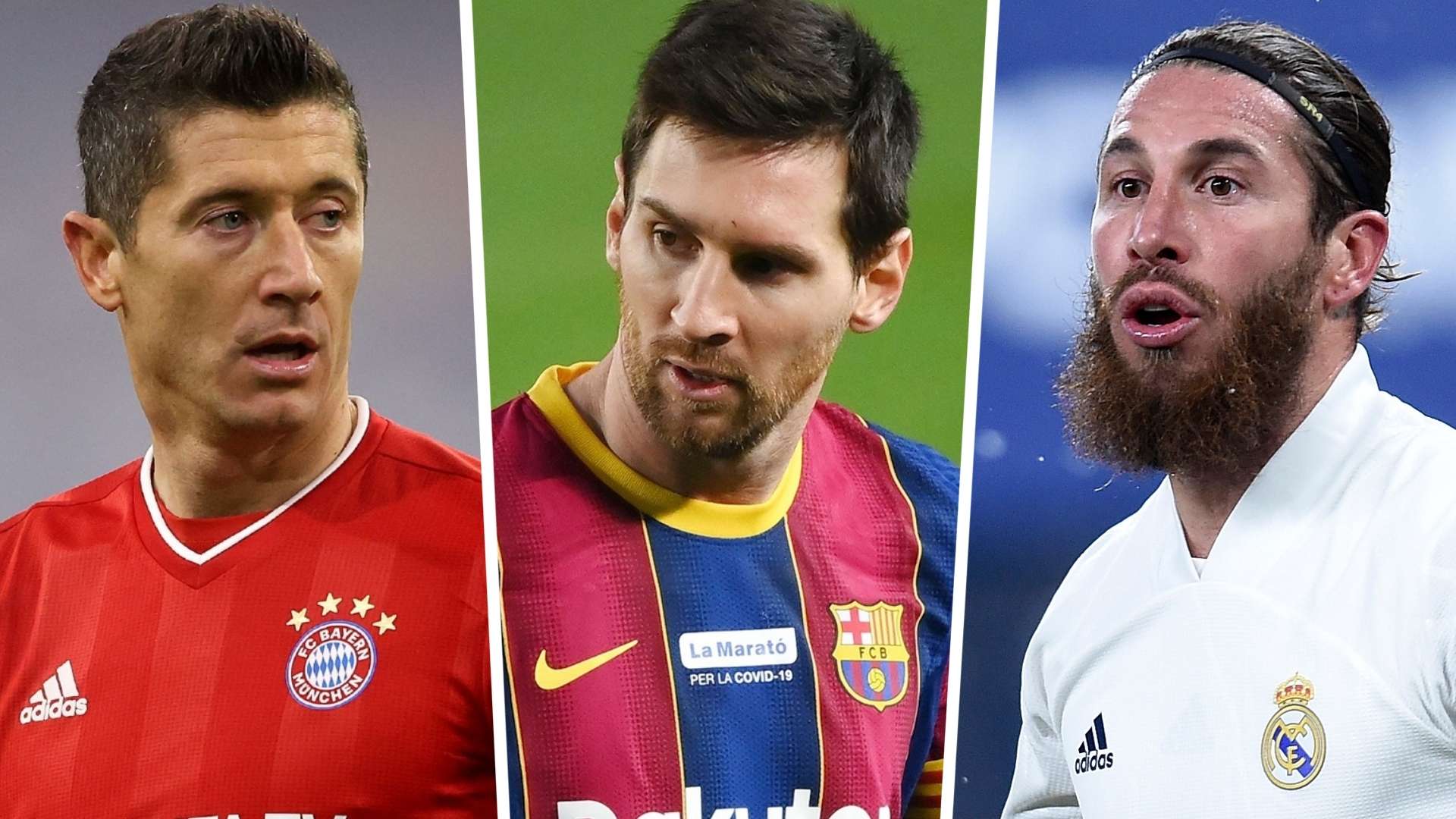 Lewandowski Messi Ramos