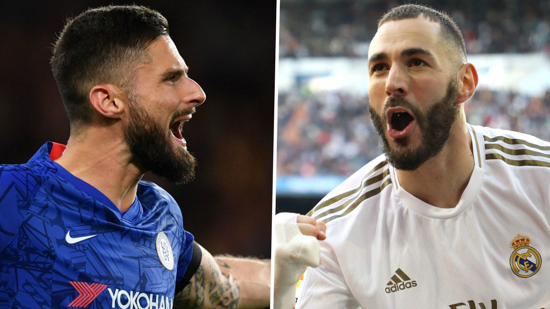 Olivier Giroud Karim Benzema 2019-20