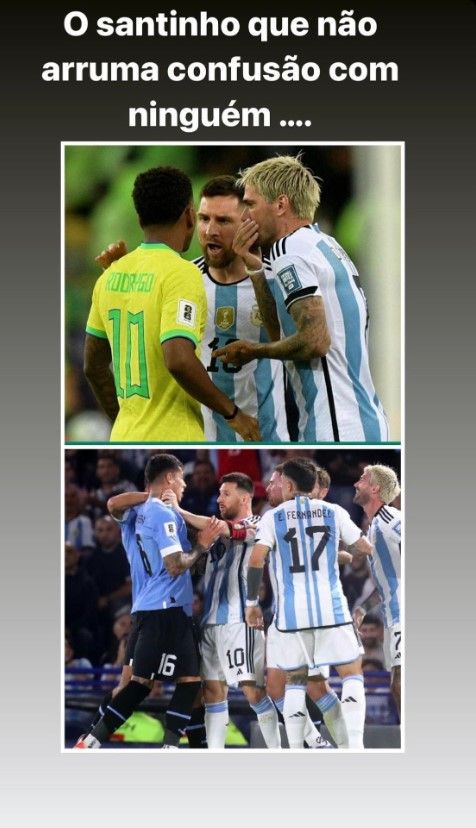 Rodrygo father Lionel Messi