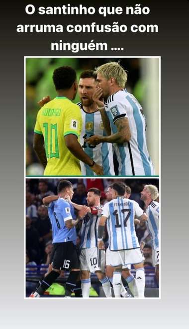 Rodrygo father Lionel Messi