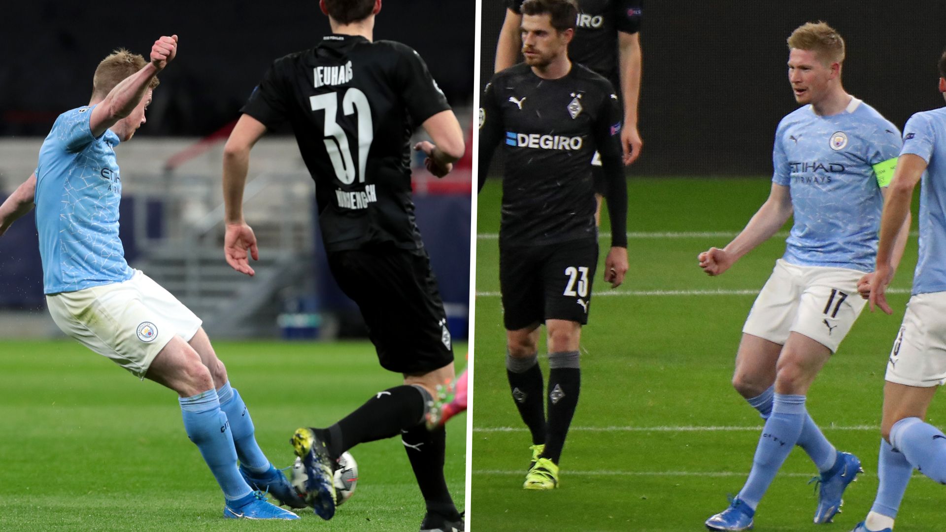 Kevin De Bruyne Manchester City Gladbach 2021