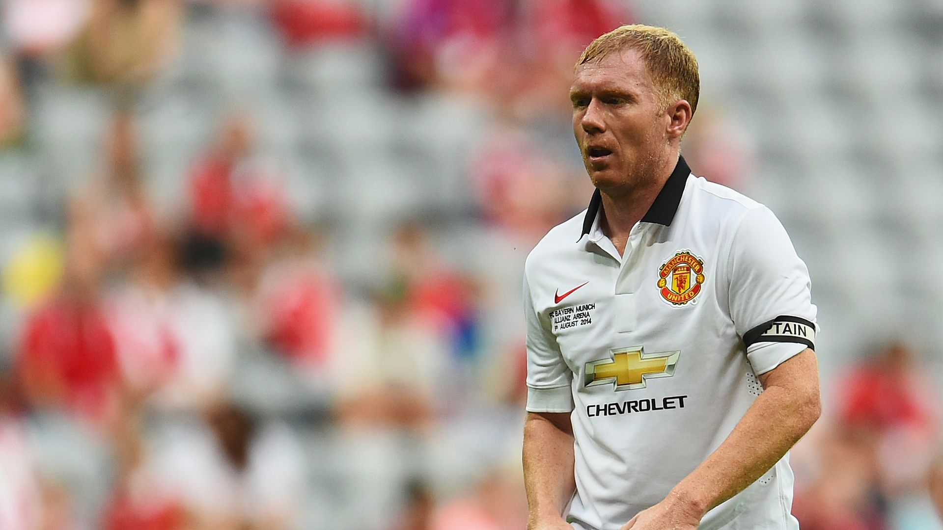 FCB AllStars v ManUtd Legends - Friendly Match Paul Scholes 08092014