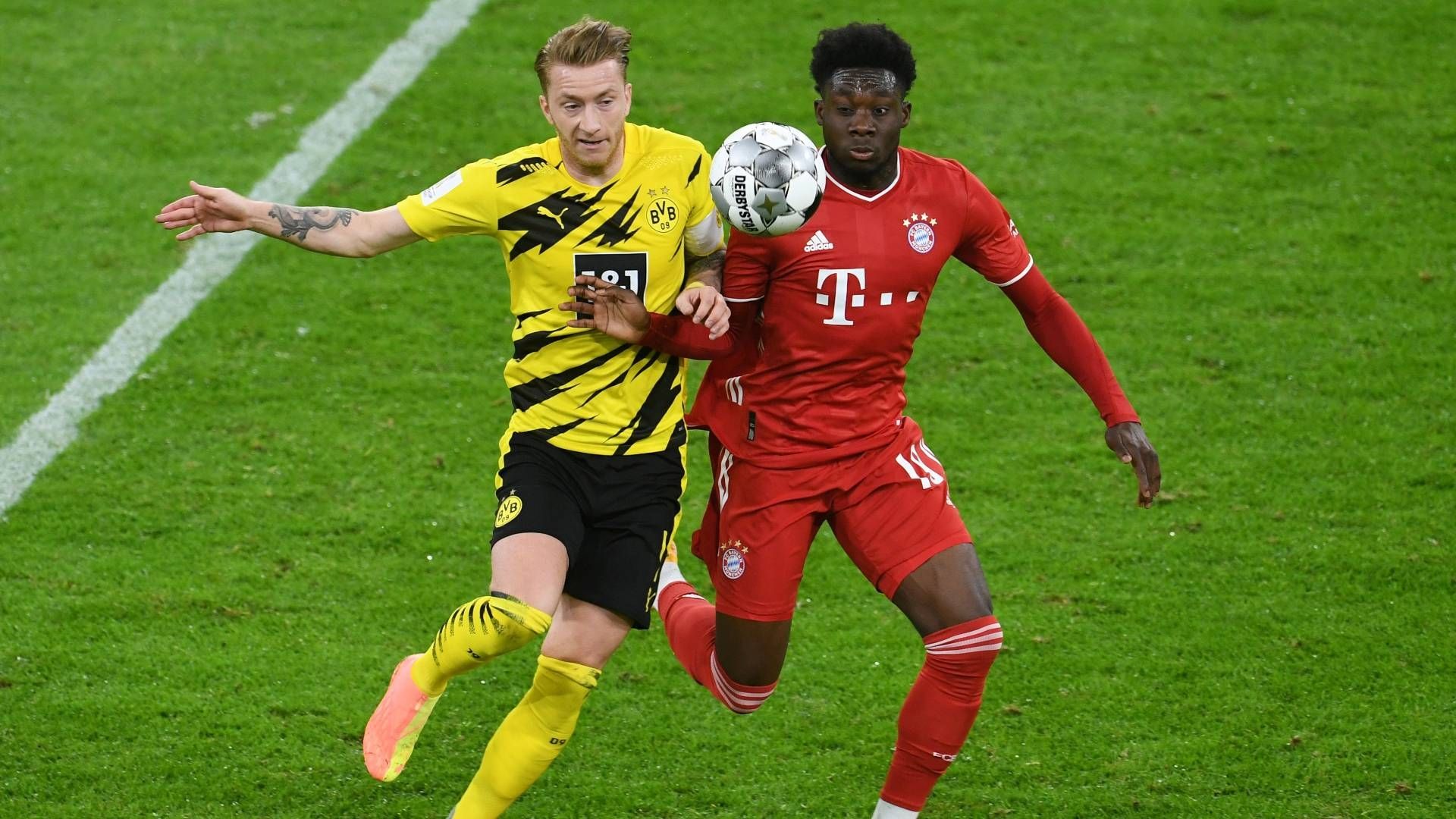 Marco Reus Alphonso Davies Borussia Dortmund FC Bayern München